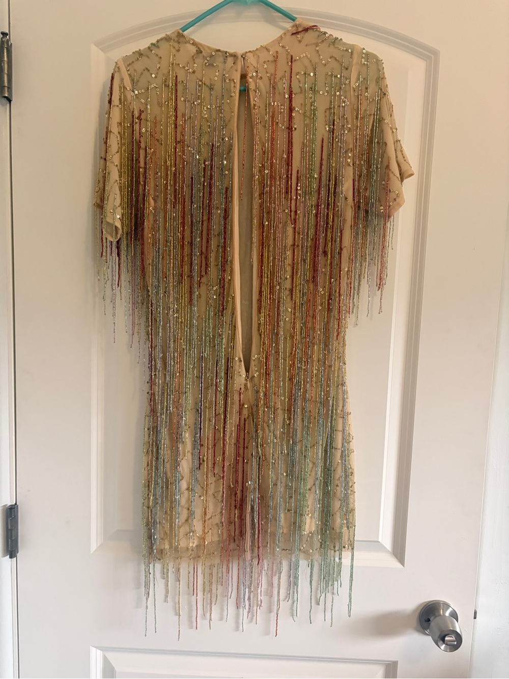 Nasty Gal Tassel Beaded Mini Shift Dress - Picture 10 of 11